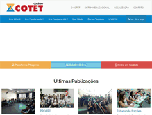 Tablet Screenshot of cotet.com.br